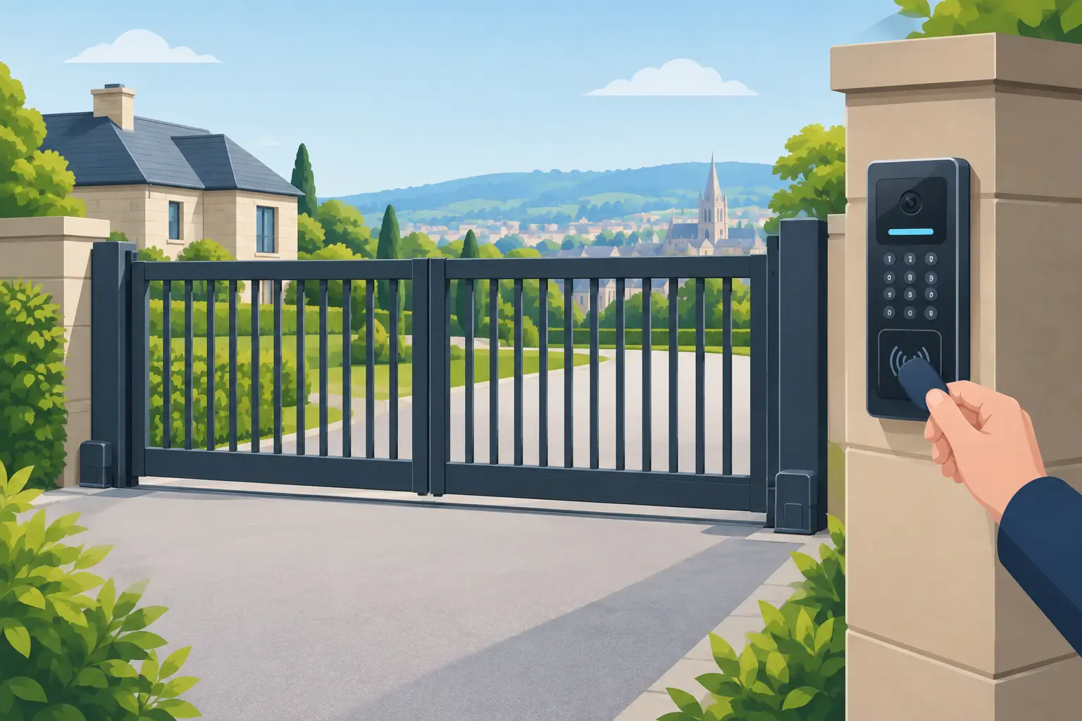 Electric Gate Access Control in Cheltenham & Gloucestershire